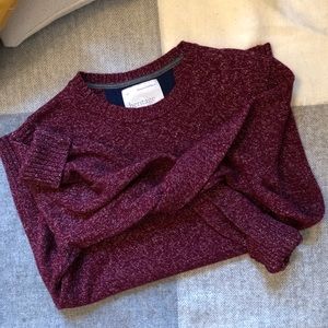Banana Republic Heritage Red Wool & Linen Sweater